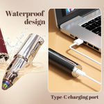 Hypoallergenic stainless steel blades on Nizzarra waterproof eyebrow grooming kit.