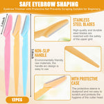 Mudder multipurpose dermaplaning shaver being held at a safe 45 degree angle.