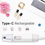 Automoness cordless trimmer for women showing the integrated LED light feature.