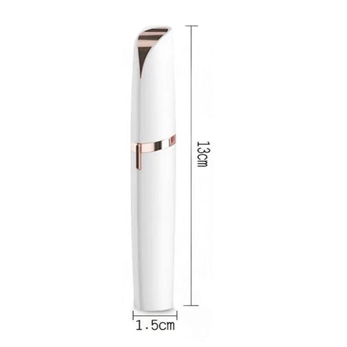 CaoXiong painless eyebrow shaver razor showing the precise stainless steel cutting head