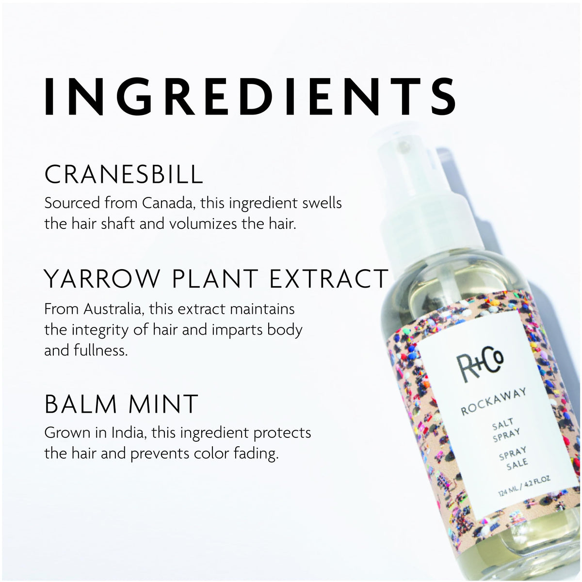 Usage of R+Co Rockaway Salt Spray for beachy waves
