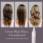 Texture of Nulastin NuProtect hair conditioning mist