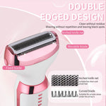 Beanify electric shaver showing the cordless design and USB charging cable connection