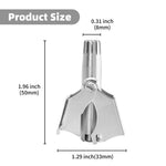 Top view of portable manual nasal hair remover for travel