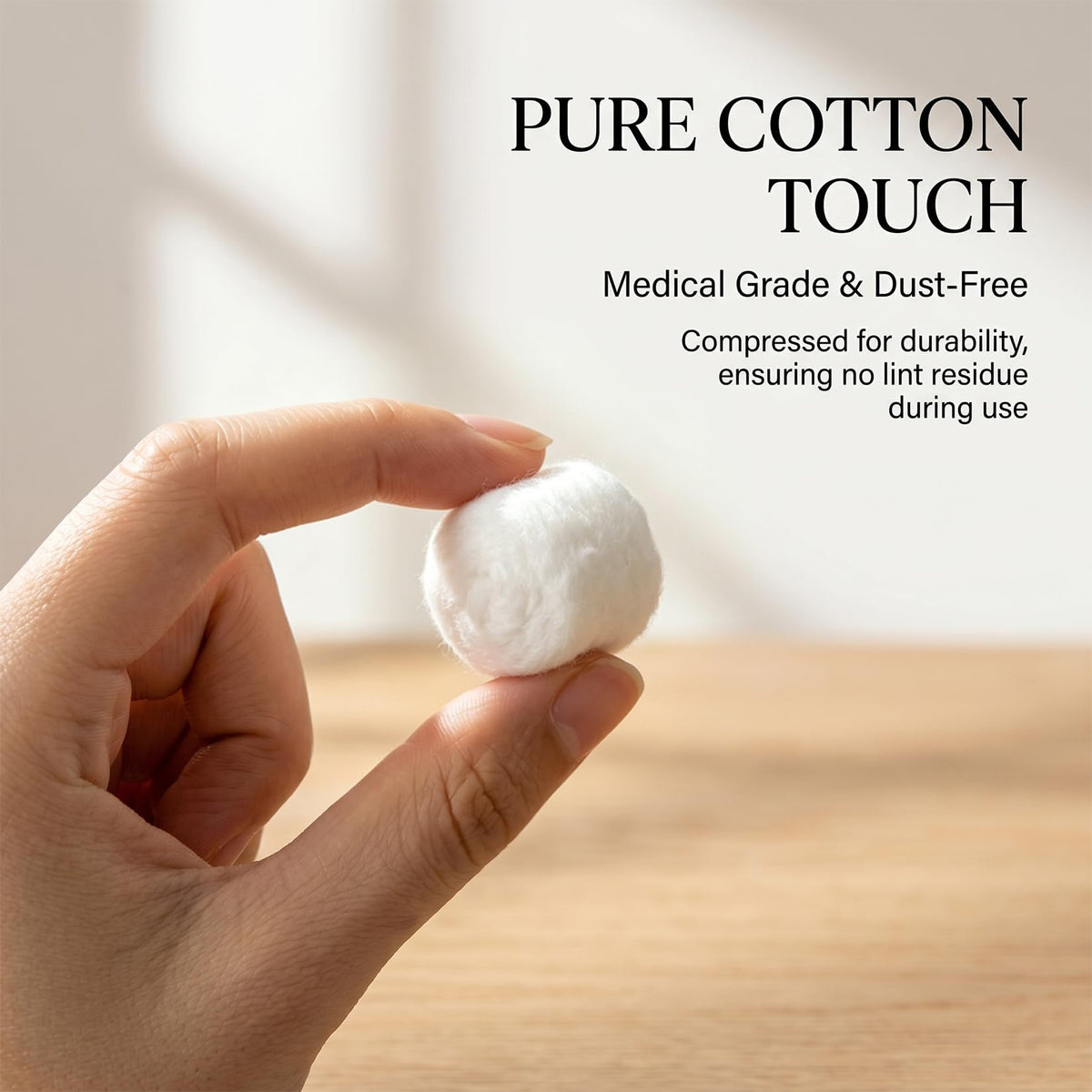 Sukh cotton balls showing soft texture and purity