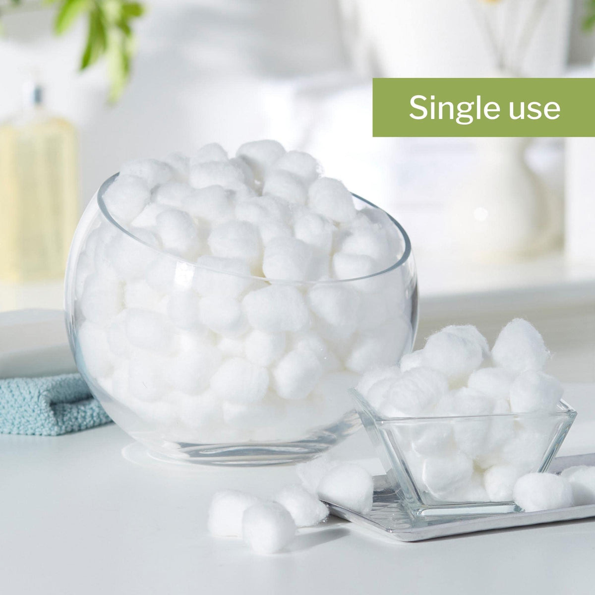 Mckesson cotton balls packaging showing 2000 count label