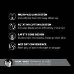 Panasonic ER430K trimmer dual-edge blade detail