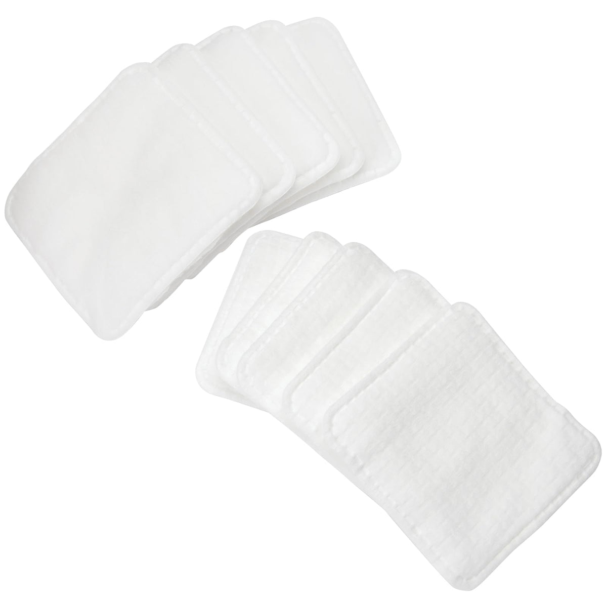 ForPro Professional Collection extra large triple layered makeup remover pads showing dual sided texture.