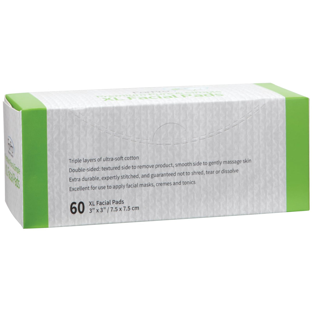 Demonstration of the thick three layer disposable cotton square absorbing liquid toner.