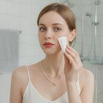 Multi purpose white cosmetic wedges displayed for beauty applications and arts and crafts