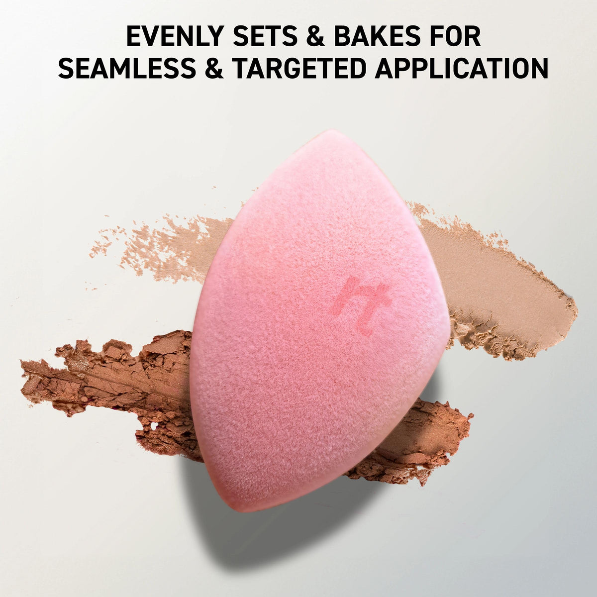 Real Techniques Miracle Powder Sponge 3 point precision design flat edge and pointed tip