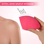 OtNiap big body beauty blender set showcasing one large and one small pink sponge.