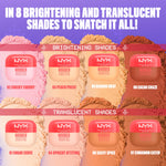 Kite shaped precision cosmetic puff for brightening facial contours