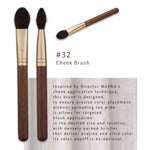 Premium K beauty makeup brush by artist Maeng for defined cheek color application