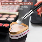 MUIIGOOD face makeup liquid blush brush showcasing the precise slanted synthetic bristle design.