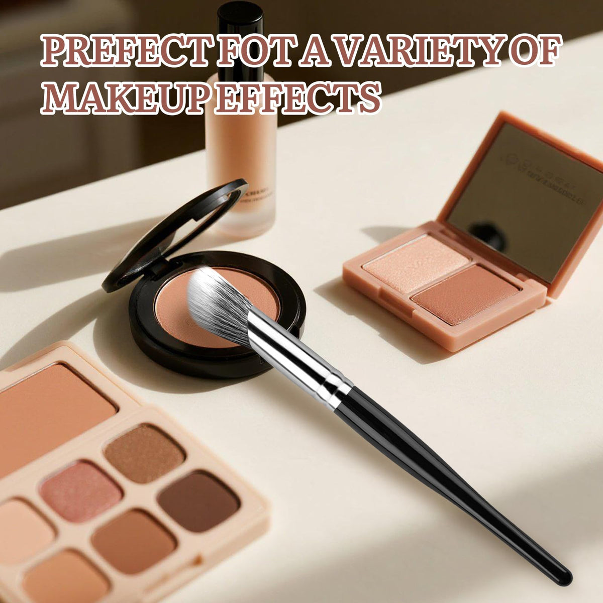 ANISA Beauty cheek sculpting brush ideal for cream liquid and powder application.