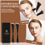 Close up of EoaMen makeup brush round blending side