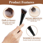 EoaMen cruelty-free makeup brush bristles detail