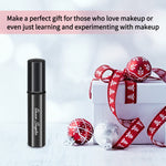 Sleek black aluminum handle of the Queen Scepter portable makeup brush