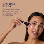 Anisa Beauty Angled Blush Brush dense synthetic bristles detail close up