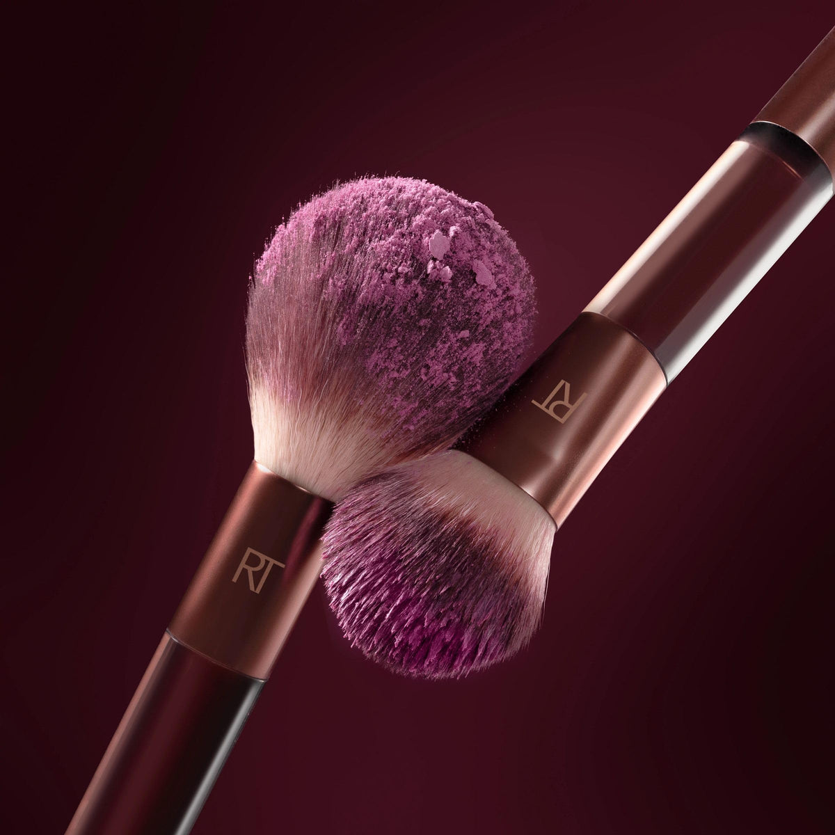 Authentic USA imported Real Techniques multipurpose face makeup brush packaging