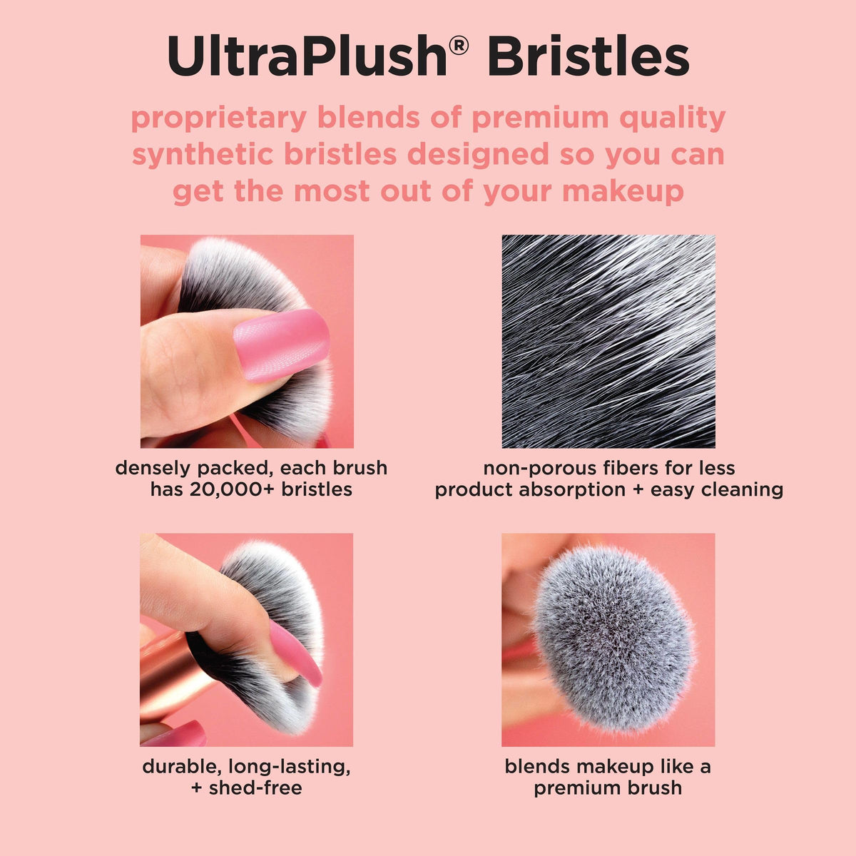 Two in one face makeup tool by Real Techniques for flawless blush blending