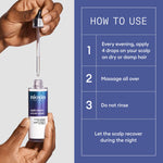 Close up of Nioxin intensive scalp treatment texture