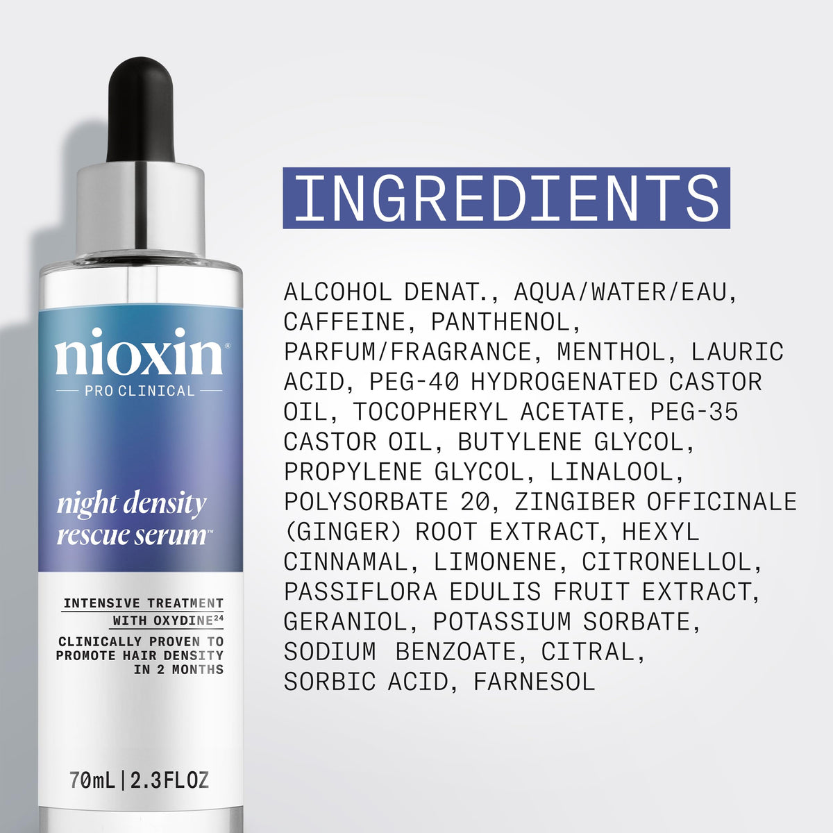 Professional scalp care Nioxin Night Density Rescue