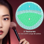Two pieces pack of YalsFTY silicone beauty tool scrubbers highlighting flexible material