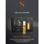 Two part Alfaparf Semi di Lino hair care routine displaying vials and multiplier concentrate together