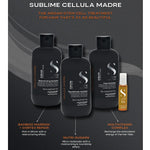 Back label of Alfaparf Cellula Madre box detailing directions for mixing and clean vegan ingredients