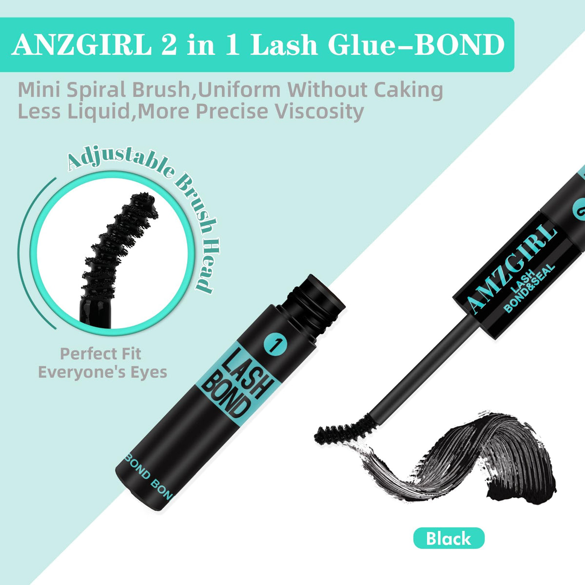 Authentic USA imported professional DIY lash cluster adhesive packaging graphics