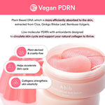 Close-up of the non-slip hydrogel material designed for puffiness reduction
