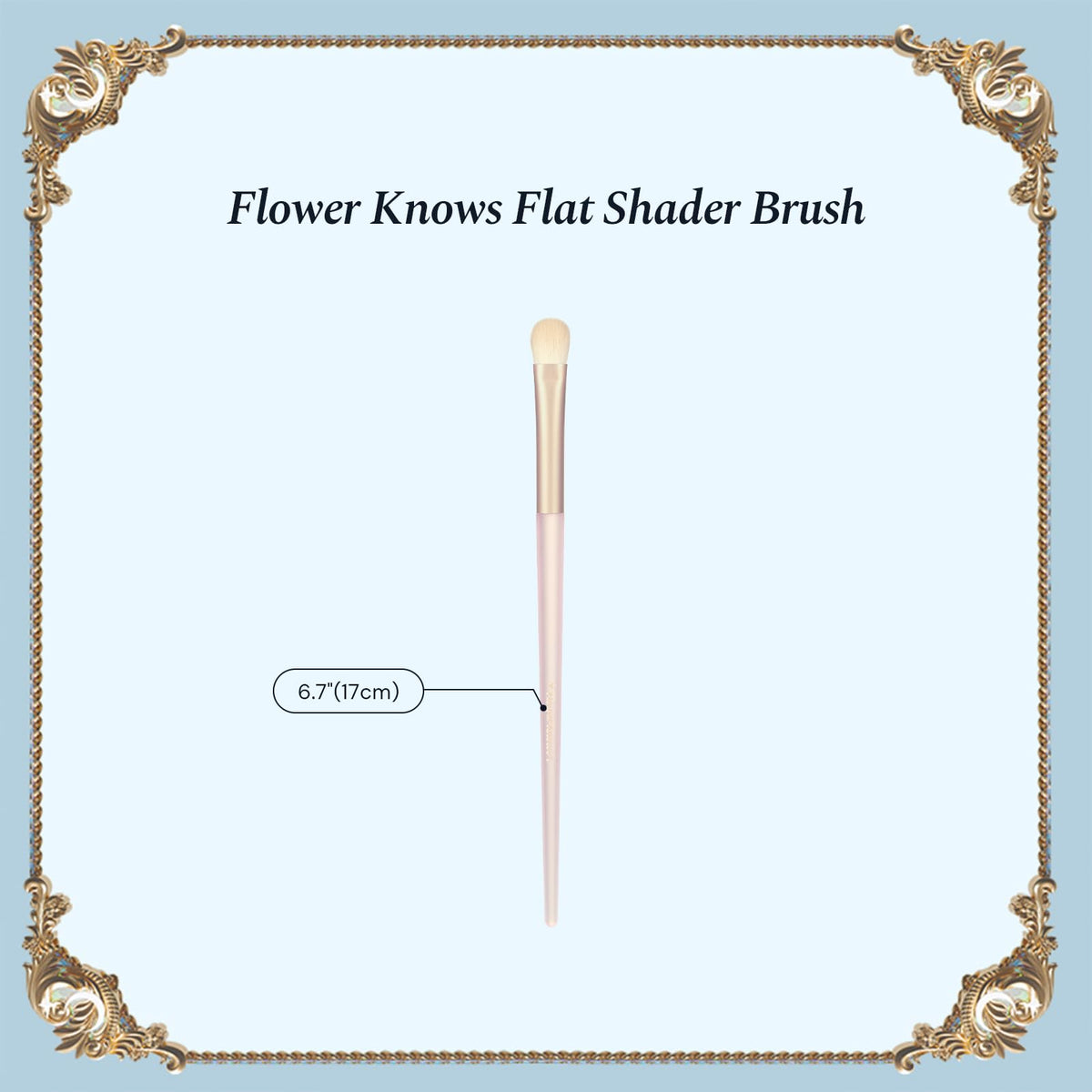 Close up of soft synthetic bristles on Flower Knows makeup brush