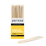 Close up view of premium smooth natural wood wax sticks showing fine tapered edges