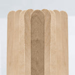 Biodegradable disposable hair removal applicator sticks for legs and arms spread out
