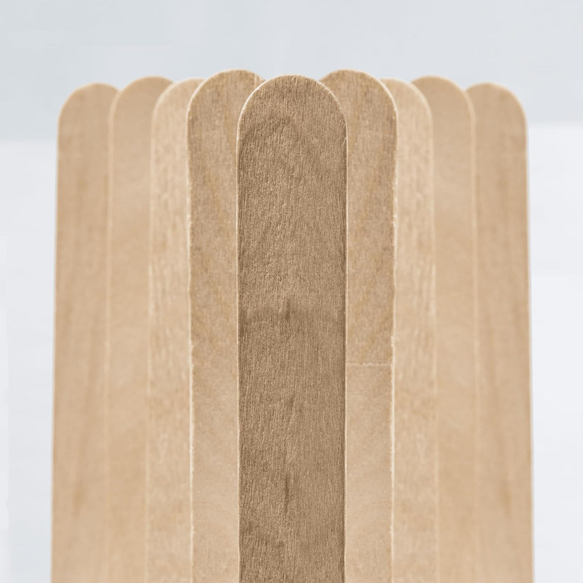 Biodegradable disposable hair removal applicator sticks for legs and arms spread out