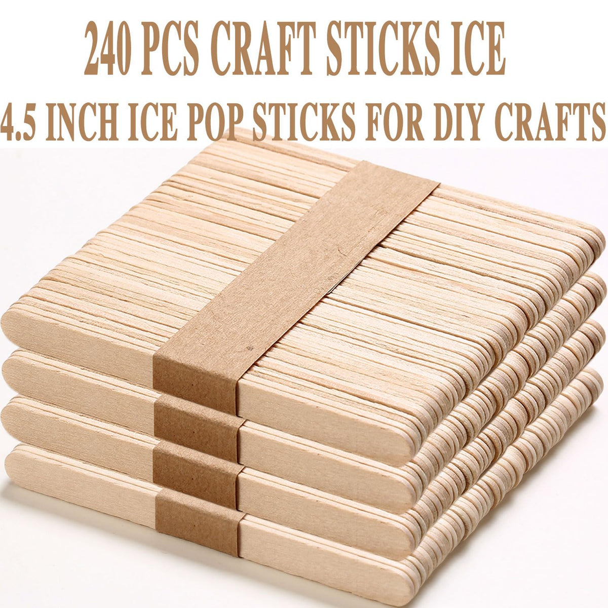 Multi purpose natural wood sticks being used for smooth hair removal wax application on the skin.