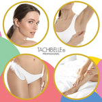 Tachibelle small wooden wax applicator sticks arranged to show the scale and 2-in-1 pointed tip design.