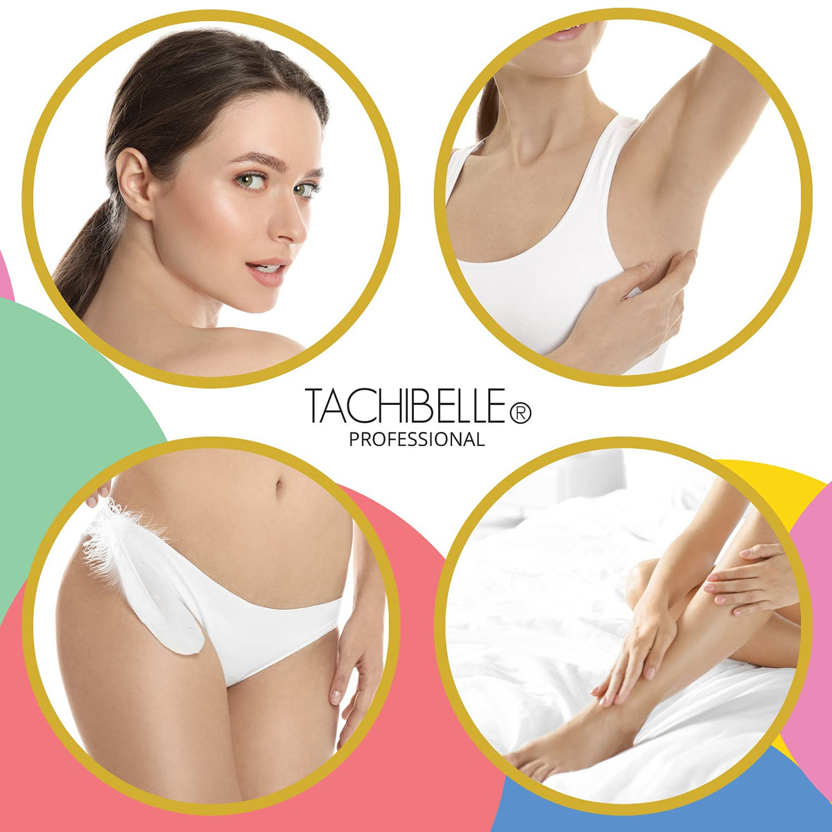 Tachibelle small wooden wax applicator sticks arranged to show the scale and 2-in-1 pointed tip design.