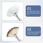 ROBOHOOK face makeup tools set displaying the ergonomic wooden handles
