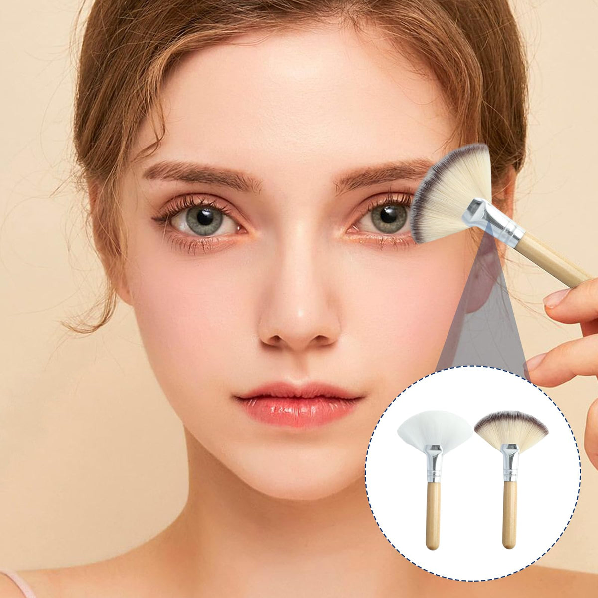ROBOHOOK professional skin care fan brushes ideal for chemical peels and face masks