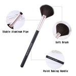ENERGY makeup brush application close up showing bristle texture
