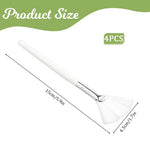 Abeillo soft fan brush tool for mud cream and face masks showcasing synthetic nylon bristles close up.