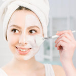 Abeillo facial applicator brushes showcasing the durable aluminum ferrule and lightweight plastic handle structure.
