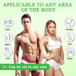 Besnel cold wax strips in two different sizes for body and facial hair removal.