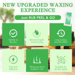 Besnel bikini and underarm wax strips kit highlighting natural beeswax and vitamin E ingredients.