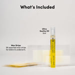 Parissa assorted biodegradable cellulose wax strips in three sizes