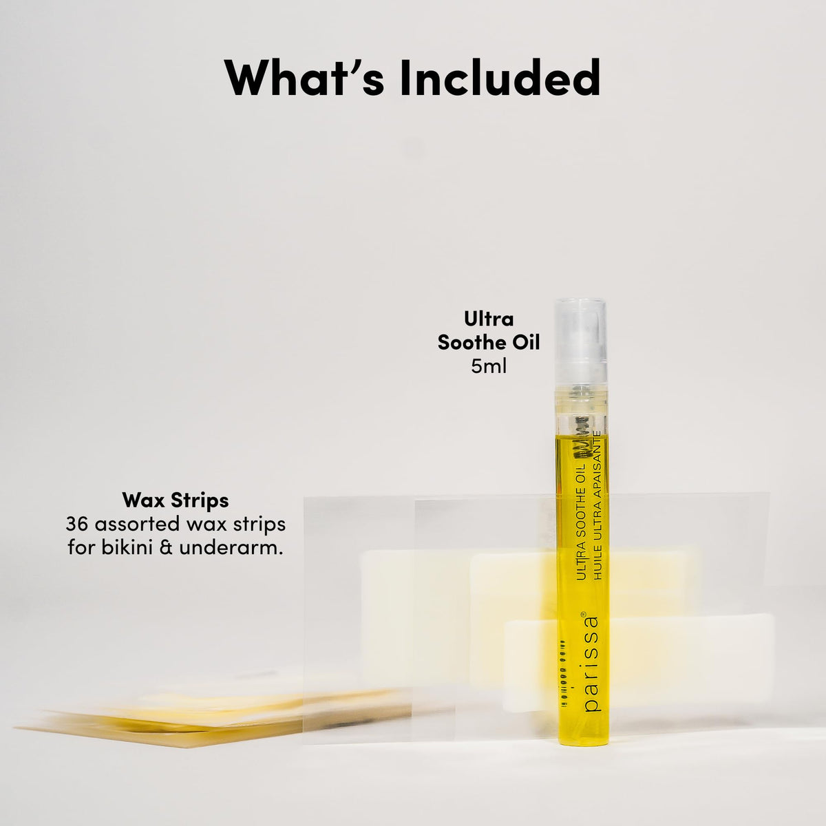 Parissa assorted biodegradable cellulose wax strips in three sizes