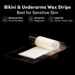 Parissa sensitive skin cream based wax strips for underarms